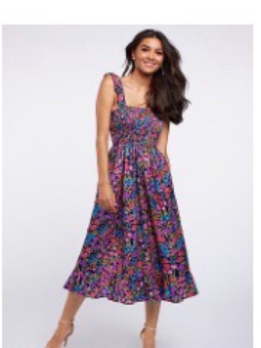 Azazie Multicolor Floral Maxi Dress